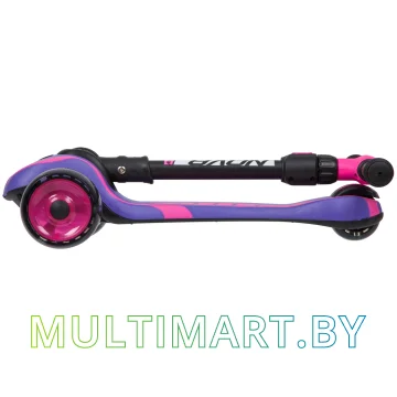 Самокат Novatrack RainBow Car Girl Pro 120CGP.RAINBOW.VT20 (фиолетовый, 2020) картинка 7